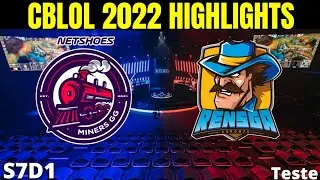 NMG x RNS Highlights CBLOL 1&deg; Etapa 2022 S7D1 NetShoes Miners x Rensga