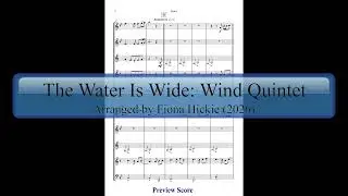The Water Is Wide: Wind Quintet