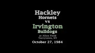 Hackley vs Irvington - October 27, 1984