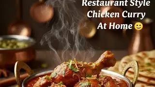 Restaurant style chicken curry At Home,Make it With Spices and it will taste amazing.