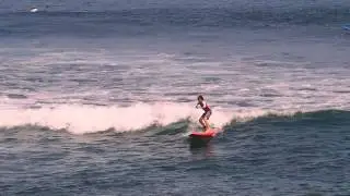 Sean's first day surfing