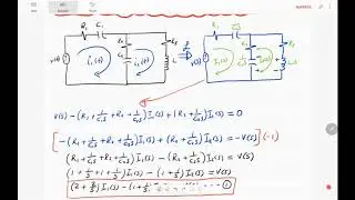 Función de transferencia de circuito eléctrico de dos mallas RLC (Video completo)
