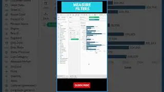 Measure Filters || #tableau Filters || Types of Filters