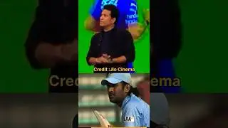 Sachin Tendulkar about MS Dhoni🩵.Credit@jiohotstarreality