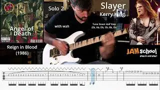 Slayer Angel of Death Guitar solo with TAB (Jeff Hanneman & Kerry King)