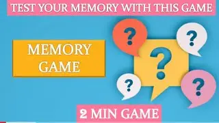 Best Memory Game for Kids| Quick Memory Test| Short Term Memory Game| Quiz for kids/Toddlers|