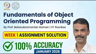 NPTEL Fundamentals of Object Oriented Programming Week 1 Assignment Solution Jan 2026 100% Accuracy