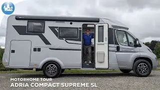 Motorhome Tour: Adria Compact Supreme SL - A HUGE Rear Bed, Garage & LOADS OF STORAGE For 2!