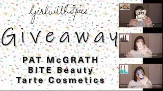 [CLOSED] GirlwithSpecs Makeup GIVEAWAY! PAT MCGRATH | Bite Beauty | Tarte Cosmetics