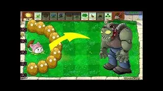 Plants vs Zombies Hack - Wall-nut Cattail vs Gargantuar|PokePlayer