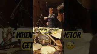 When the conductor gets bored #jazz #conductor