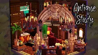 Antique Study Room Challenge | The Sims 4 Speed Build
