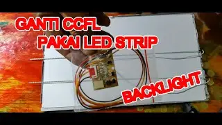 THIS IS HOW TO REPLACE CCFL WITH LED STRIP BACKLIGHT || LG LCD Monitor changes to TV LED Monitor