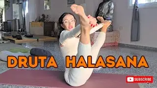 Improve Your Digestion With dynamic plough pose (Druta Halasana)  || Ashtanga yoga