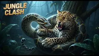 Python vs Leopard &ndash; Jungle Clash 🐍🐆 | Roar & Wings