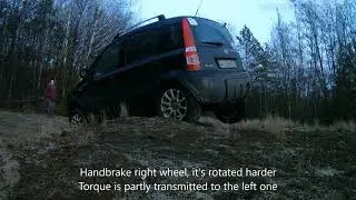 Fiat Panda 4x4 - field test separate left/right handbrake