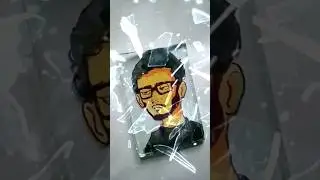 Carry Minati glass painting 🖌️ #shorts #carryminati #painting @CarryMinati @CarryisLive
