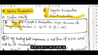 CHAPTER 3 FORCE AND MOTION FIRST YEAR PHYSICS BISEP MCQS