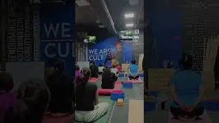 yoga class at cultfit...🧘&zwj;♀️