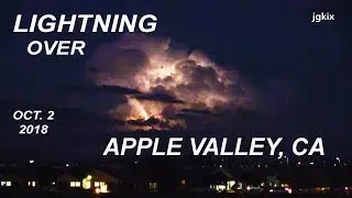 Lightning over Apple Valley, CA