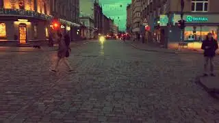 Прогуливаясь по вечерней улице Тербатас в Риге / Walking down the evevning Terbatas Street in Riga
