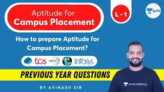 L1 | How to prepare Aptitude for Campus Placement? | Syllabus | Useful Tips | By Avinash Sir