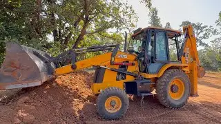 JCB 3DX Xpert Plus making Farm Forest ll JCB Backhoe Loader Working Mud trolley ll JCB Tractor video