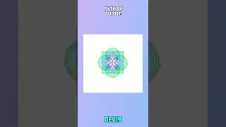 Spiral Animtion using Python Turtle | #coding #viral #trending #design #668 #css #html #projects