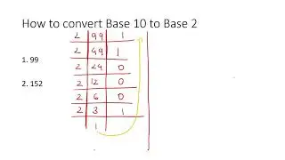 How to convert decimal number to binary number or convert base 10 into base 2 number?