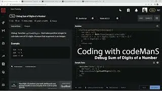 Codewars 7 kyu Debug Sum of Digits of a Number JavaScript