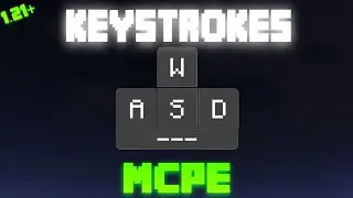 Minecraft Keystrokes For MCPE 1.21+ || Minecraft Meystrokes For Minecraft ||