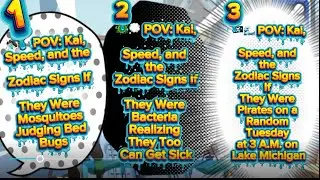 POV Kai Speed And The Zodiac Signs If They Were&hellip; 