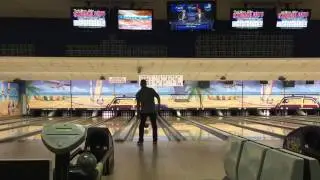 Bowling, two hand, left,lane 6, strike, spares, strikes
