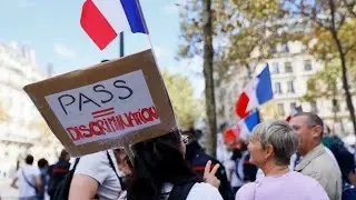 Turnout down slightly for French protests against Covid-19 health pass &bull; FRANCE 24 English