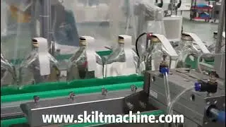 SKILT bottle cap tax stamp L shap labeling machine specially for whisky bottle wine bottle