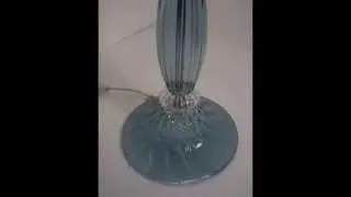 Teal Murano Glass Table Lamp