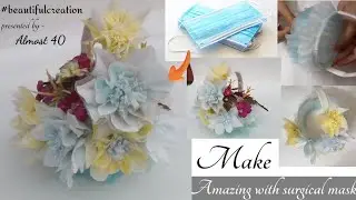 Amazing handcrafted designing idea । Make amazing with waste Masks ।