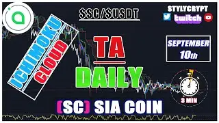 🐸 SC SIACOIN TOKEN 10 SEPTEMBER $SC Technical Analysis - price prediction How to use Ichimoku Cloud