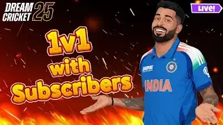 🟡Live: Subscribers vs Me | Dream cricket 25 | Season 16 | #livegaming #dreamcricket25 #shortsfeed