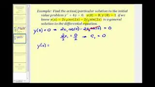 Intro to Initial Value Problems