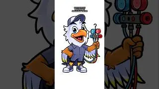 Eagle Mascot Design #speeddrawing #logo #mascotdesign #graphicdesign #opencommissions #cartoon