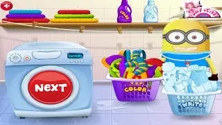 Despicable Me 2: Baby Minion Washing Clothes - Minion Cartoon Games