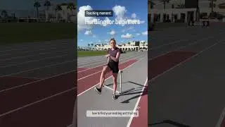 HURDLES FOR BEGINNERS- part 1: finding your lead and trail leg #trackandfield