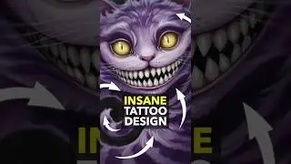 Tattoo Design Speedpaint: Cheshire Cat
