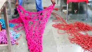 Yarn Yatra Day ​8​  ~ Yarn bombing at Kanoria Centre for Arts  (Work in progress)