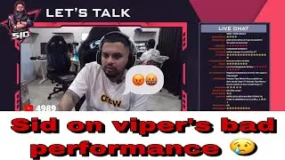 Sid on viper&rsquo;s bad performance in scrims😢 | Sid angry on haters🤬😡 | BGMI Highlights | Team Soul