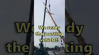 Jousting Vehicle! #jousting #mast #sailing #boat #crane #shorts