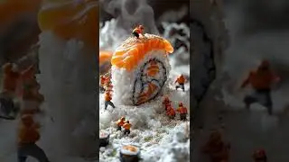 mini chefs cooking| #ai #aiart #miniaturecooking #miniature