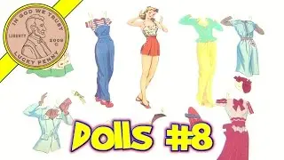 Vintage Paper Dolls Collection - Paper Doll Video 8 - Doll # 1 Woman