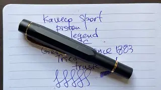 Kaweco AL Sport Piston Fill Fountain Pen ASMR